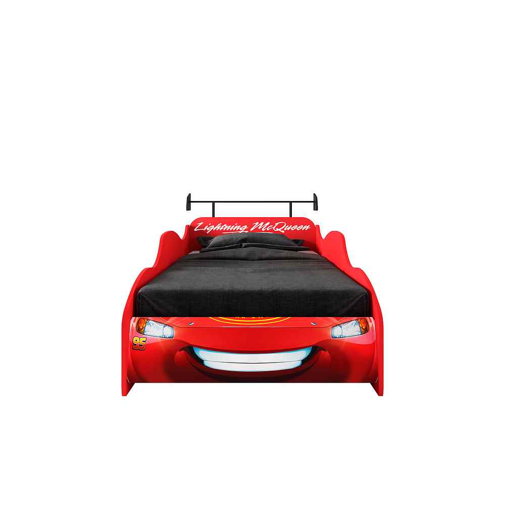 Cama Infantil Carros Com Farol Luz/led Original Disney Star Pura Magia  Vermelho/amarelo/preto