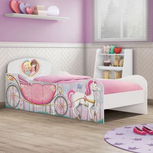 Jogo de Quarto Infantil Princesa Encantada Pura Magia Branco/Rosa